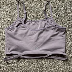 ALO Yoga Lavender Crop Top
